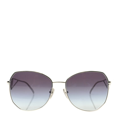 Prada Metal Symbole Triangle Logo Sunglasses SPR57Y Smoky Grey 2 of 7