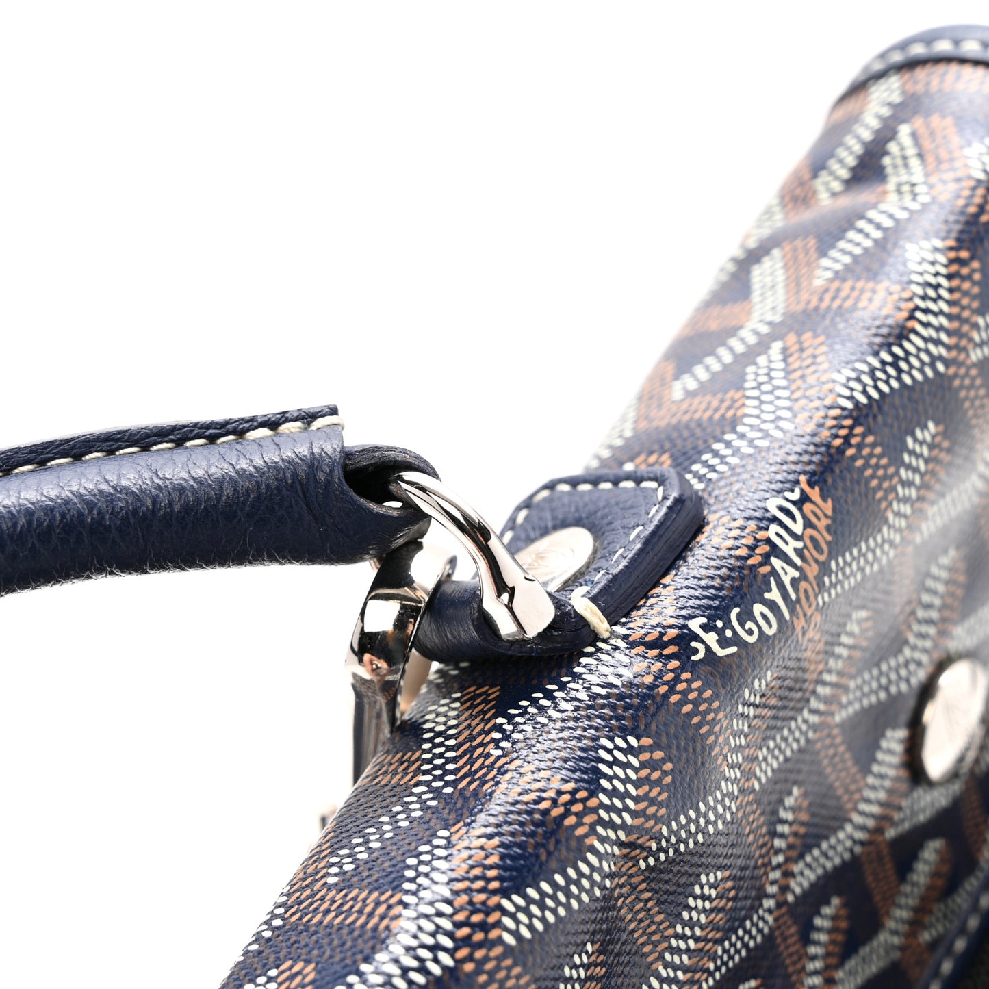 Goyardine Saint Leger Soft Briefcase Backpack Navy