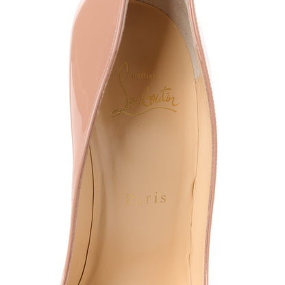 Christian Louboutin Patent Pigalle Follies 100 Pumps 37.5 Nude 7 of 10