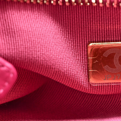 Chanel Cashmere Tweed Quilted CC Links Hobo Fuchsia 7 of 10