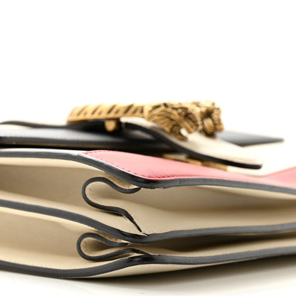 Gucci Calfskin Bamboo Web Medium Dionysus Top Handle Bag White Blue Hibiscus Red 10 of 13