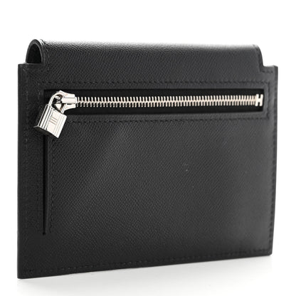 Hermes Epsom Kelly Pocket Compact Wallet Black 3 of 7
