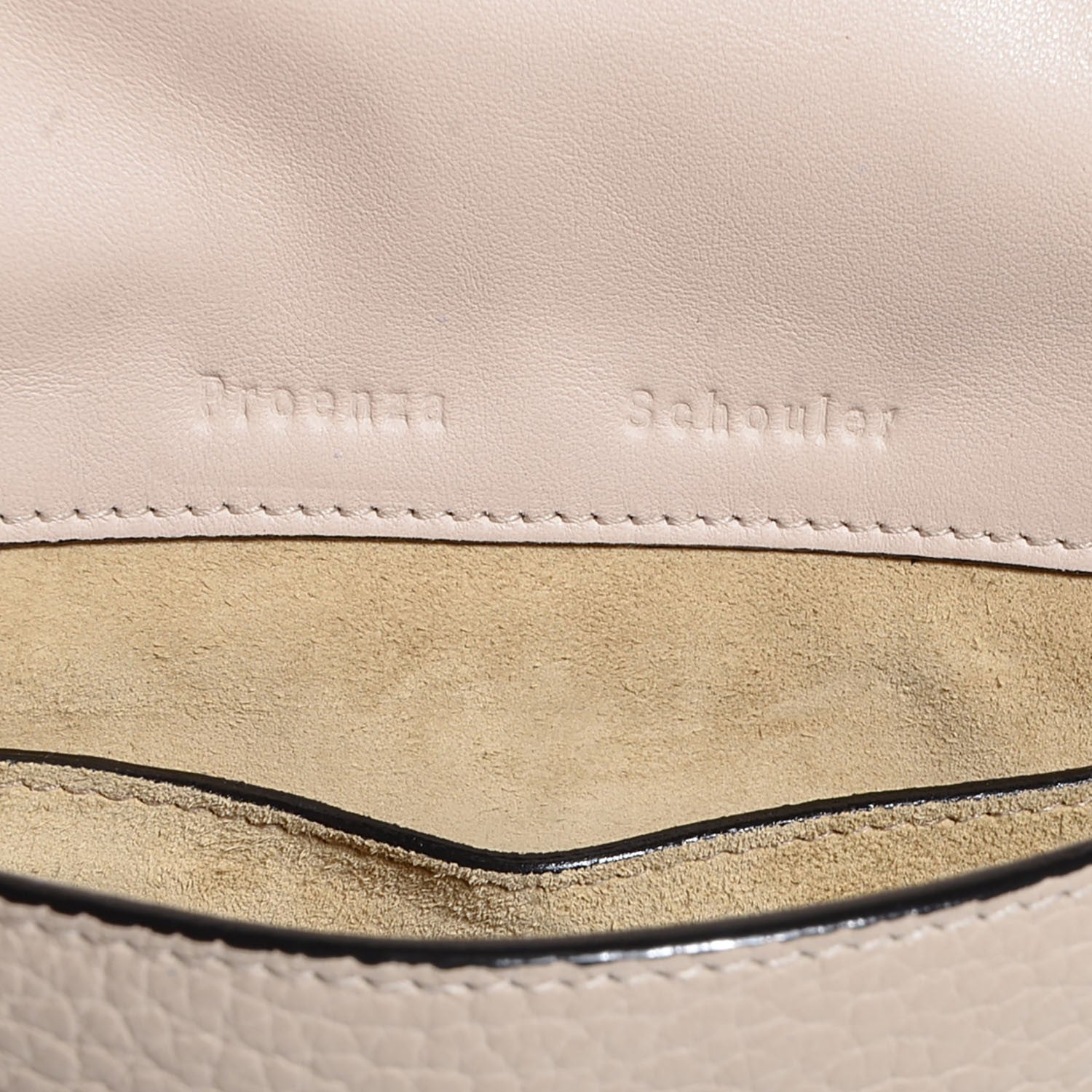 Proenza Schouler Pebbled Calfskin Extra Small Courier Talc 6 of 10