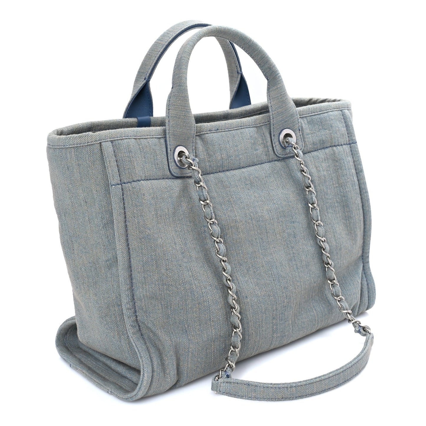Denim Small Deauville Tote Light Blue