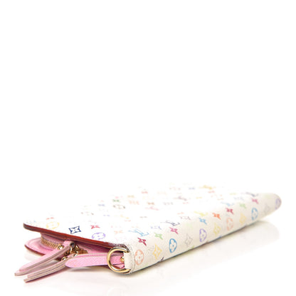 Louis Vuitton Monogram Multicolor Insolite Wallet White Litchi 4 of 11