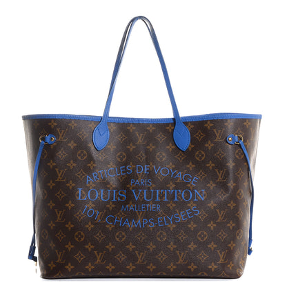 Louis Vuitton Monogram Articles de Voyage Ikat Neverfull GM Grand Blue 1 of 7