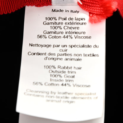 Hermes Rabbit Felt Lambskin Vicky Hat 59 Bleu Nuit 9 of 10