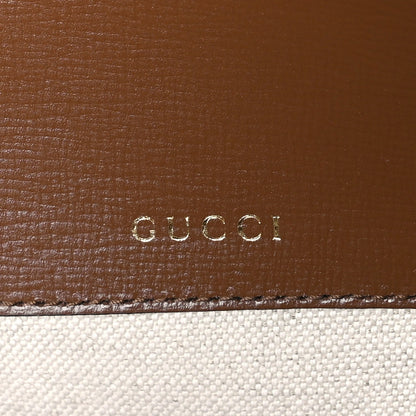 Gucci GG Supreme Monogram Web Mini Horsebit 1955 Shoulder Bag  Beige Brown Sugar 5 of 7