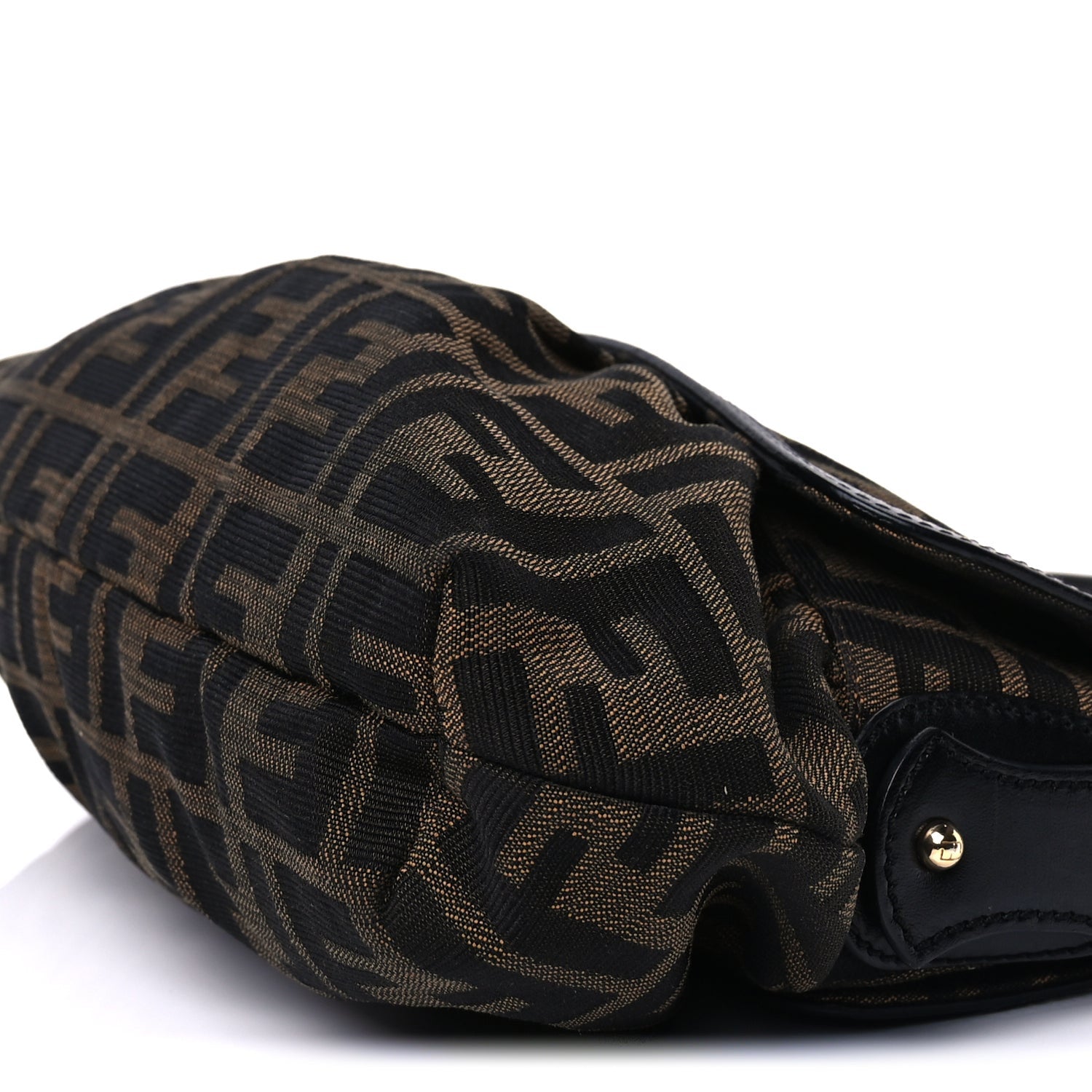 Fendi Zucca Small Chef Shoulder Bag  Tobacco Black 8 of 8
