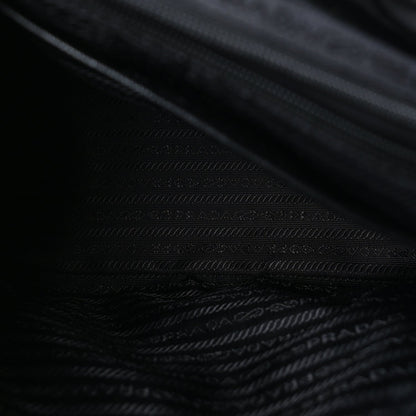 Prada Re-Nylon Vela Saffiano Medium Backpack Black 4 of 8