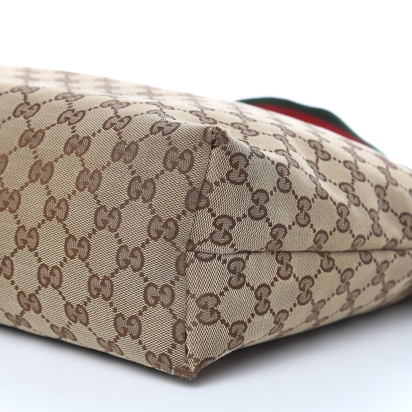 Monogram Web Medium Flat Messenger Bag Brown