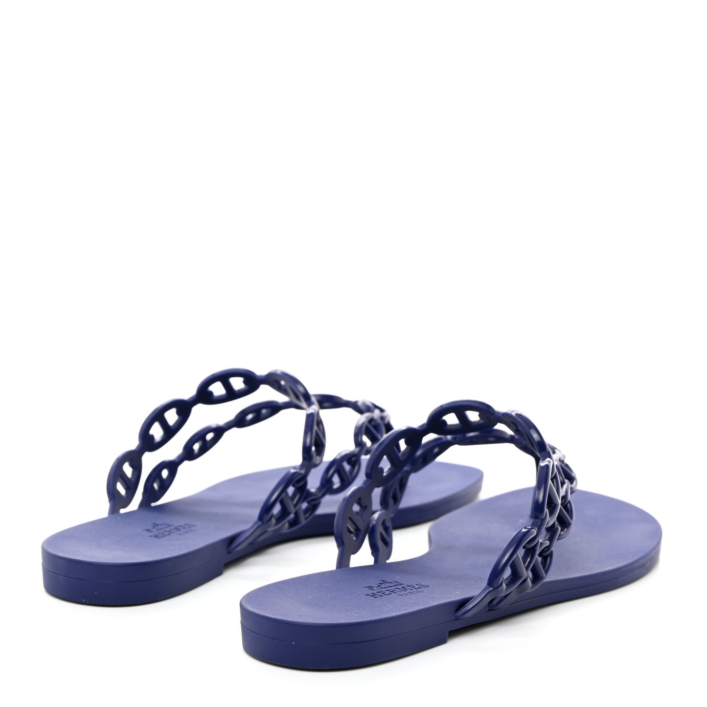 Rubber Chaine d'Ancre Island Sandals 38 Bleu Smalt