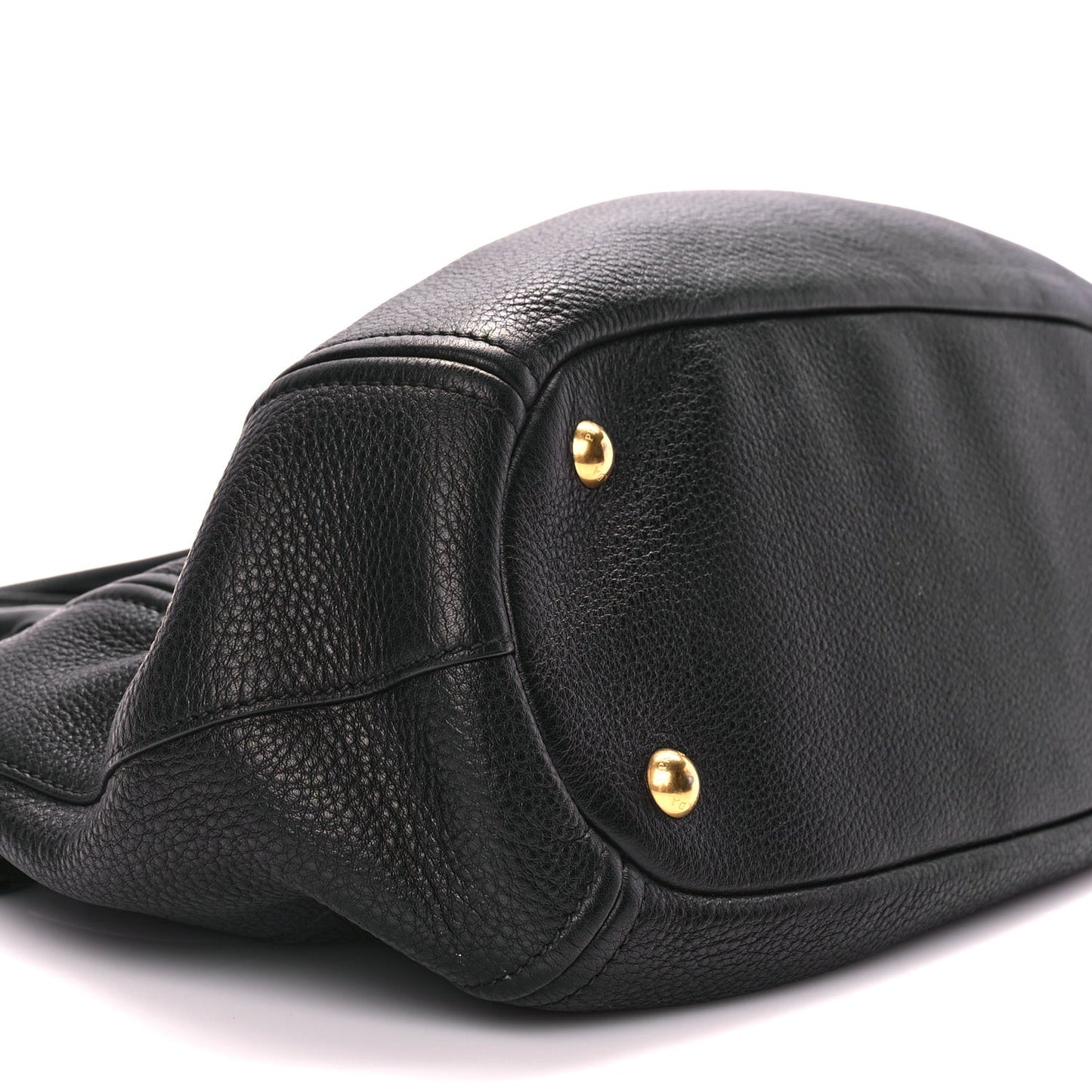 Vitello Phenix Top Handle Bag Black