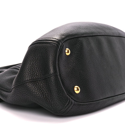 Prada Vitello Phenix Top Handle Bag Black 7 of 8