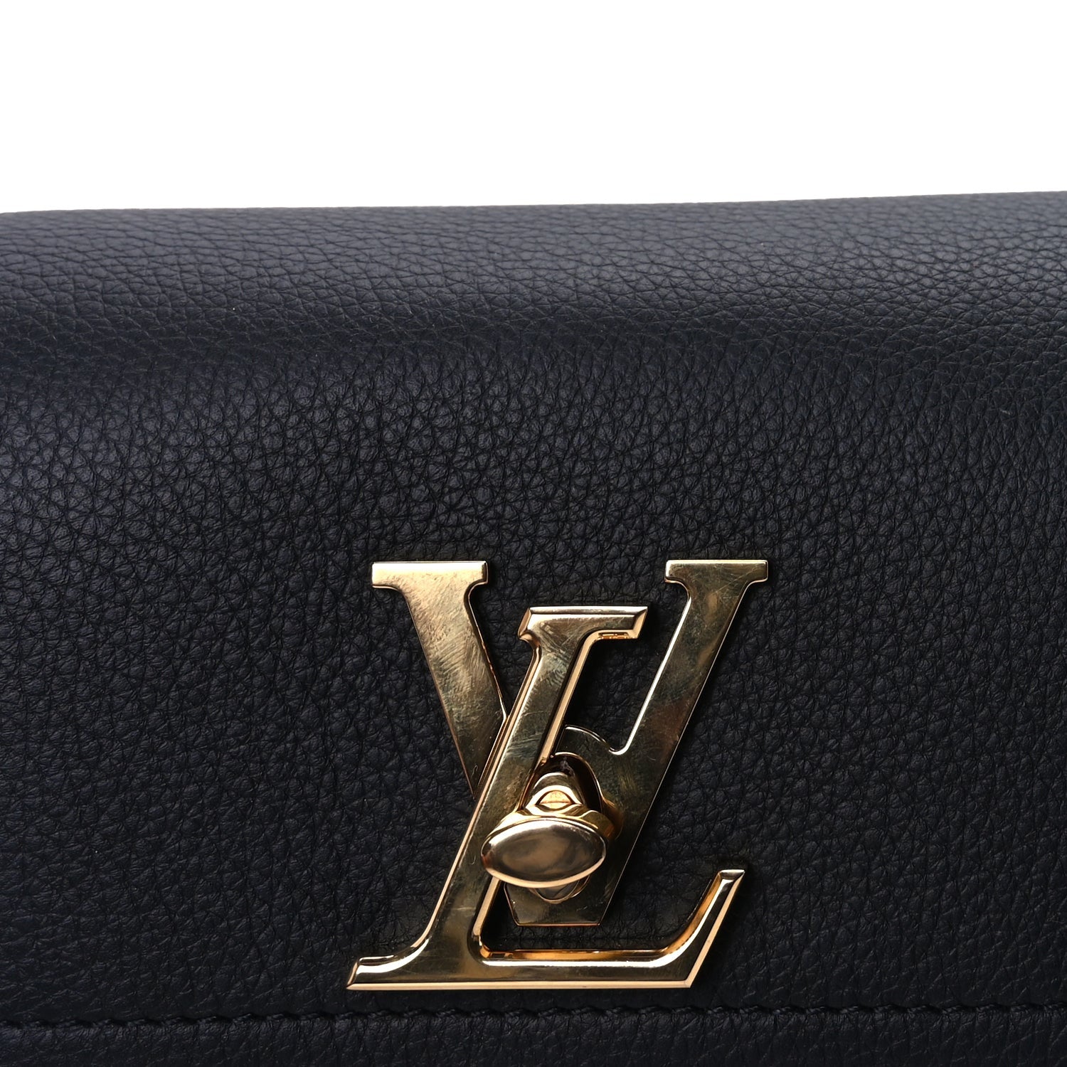 Louis Vuitton Grained Calfskin Lockme Tender  Black 6 of 8