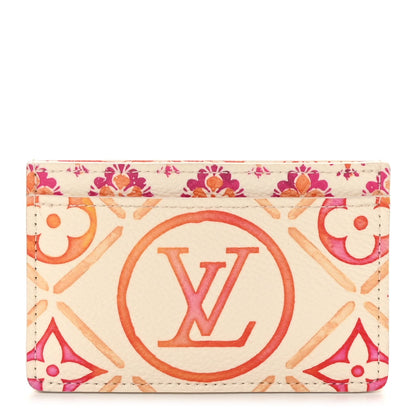Louis Vuitton Monogram Tiles By The Pool Card Holder Coral Coral 1 of 7