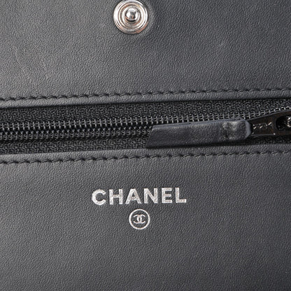 Chanel Caviar Quilted Boy Wallet On Chain WOC Black 6 of 11