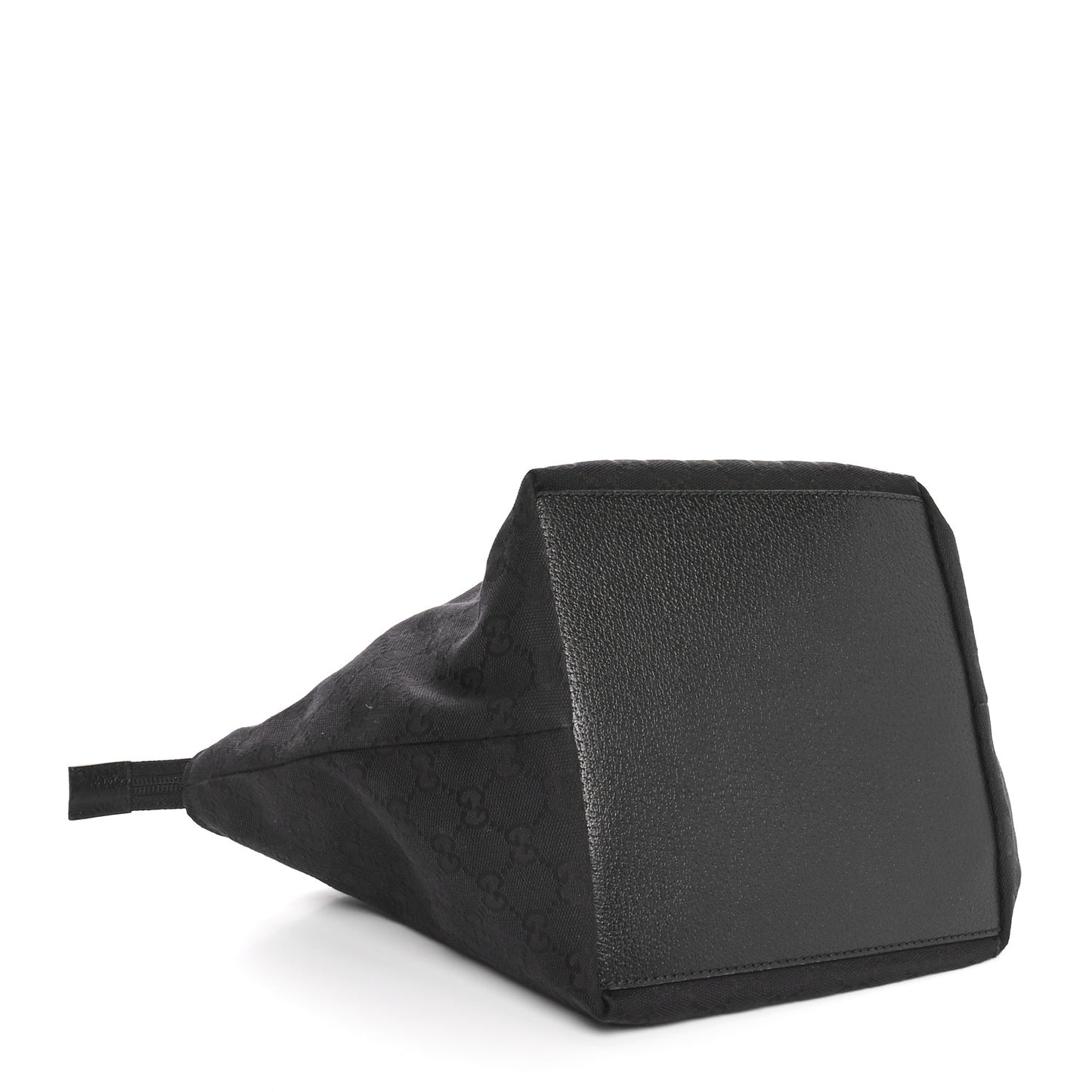 GG Monogram Small Web Handle Bucket Tote Black