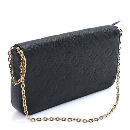 Louis Vuitton Empreinte Pochette Felicie Chain Wallet  Black 3 of 9