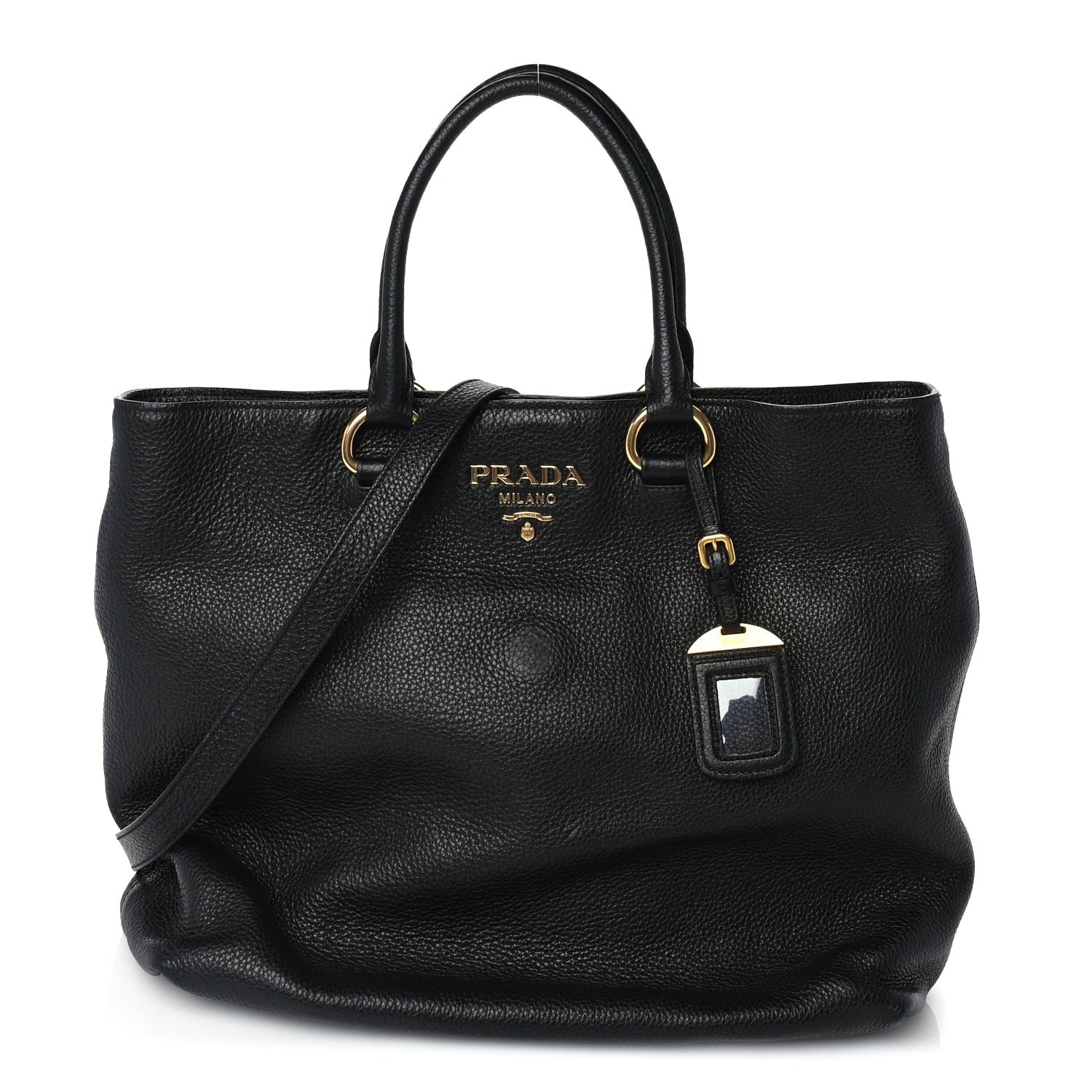 Prada Vitello Daino Tote Nero Black 1 of 8