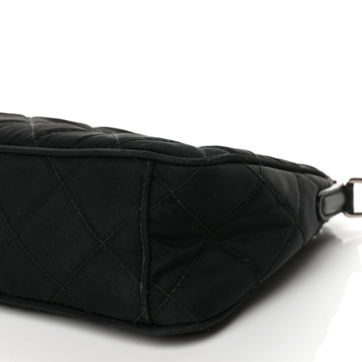 Prada Nylon Tessuto Impuntu Quilted Crossbody Bag Black 8 of 9