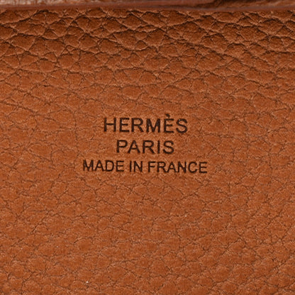 Hermes Barenia Faubourg Bastia Coin Purse Fauve 6 of 7