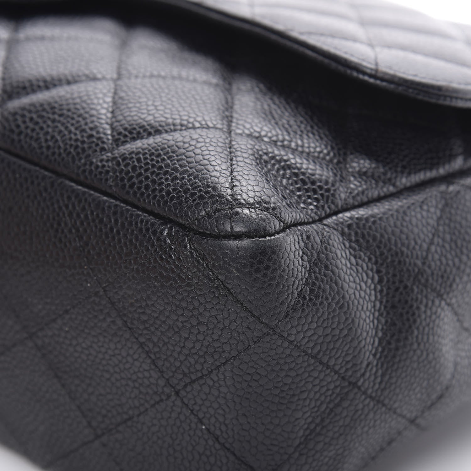 Chanel Caviar Quilted Jumbo Single Flap Black 11 of 15