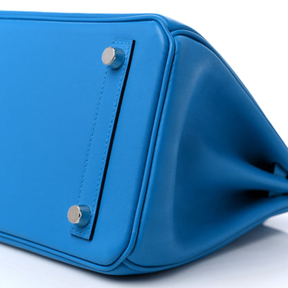 Hermes Swift Birkin 25 Bleu Frida 9 of 11