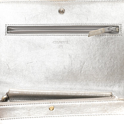 Chanel Metallic Lambskin Wallet on Chain WOC Silver 13 of 14