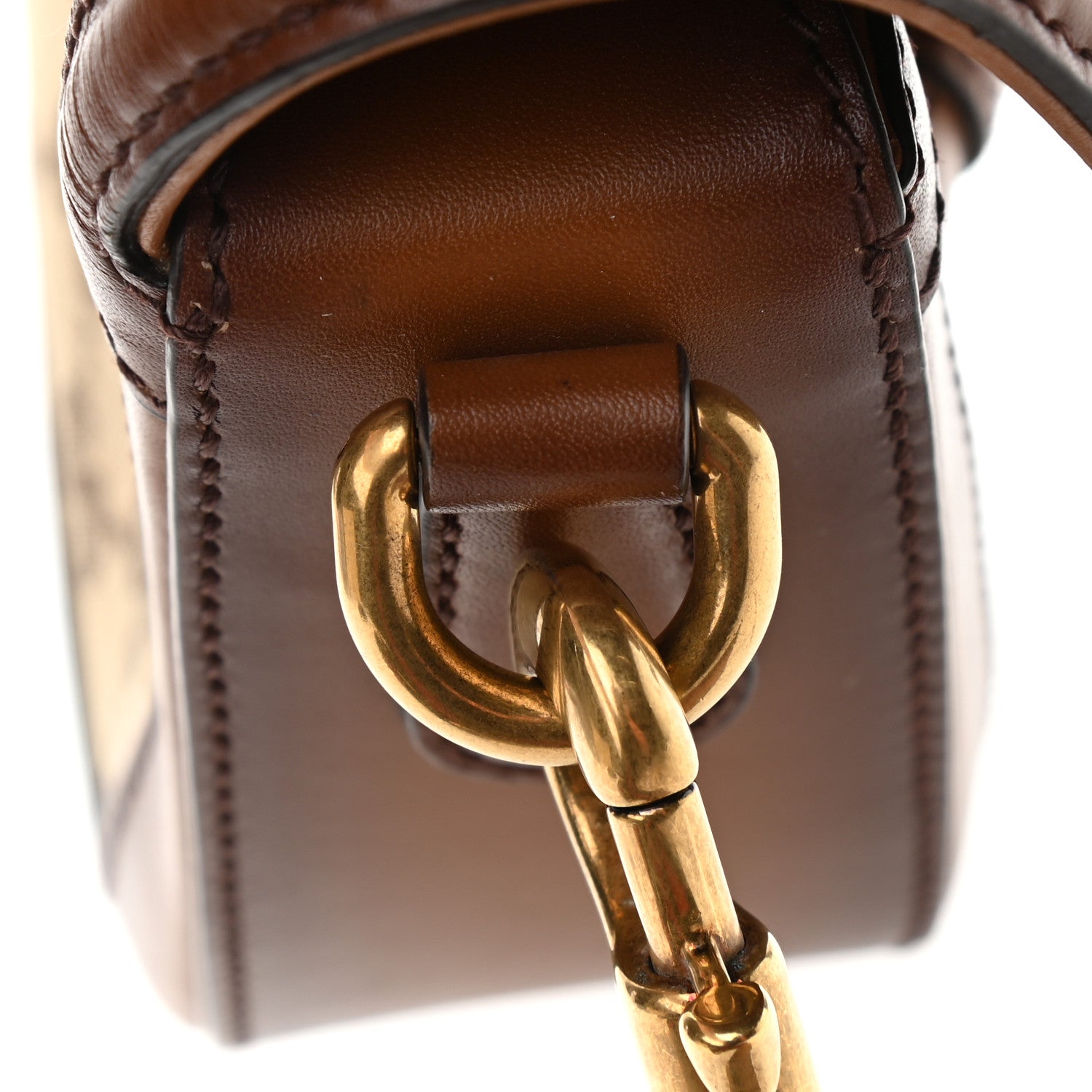 Gucci Monogram Small Lady Web Shoulder Bag Beige Cuir 13 of 14