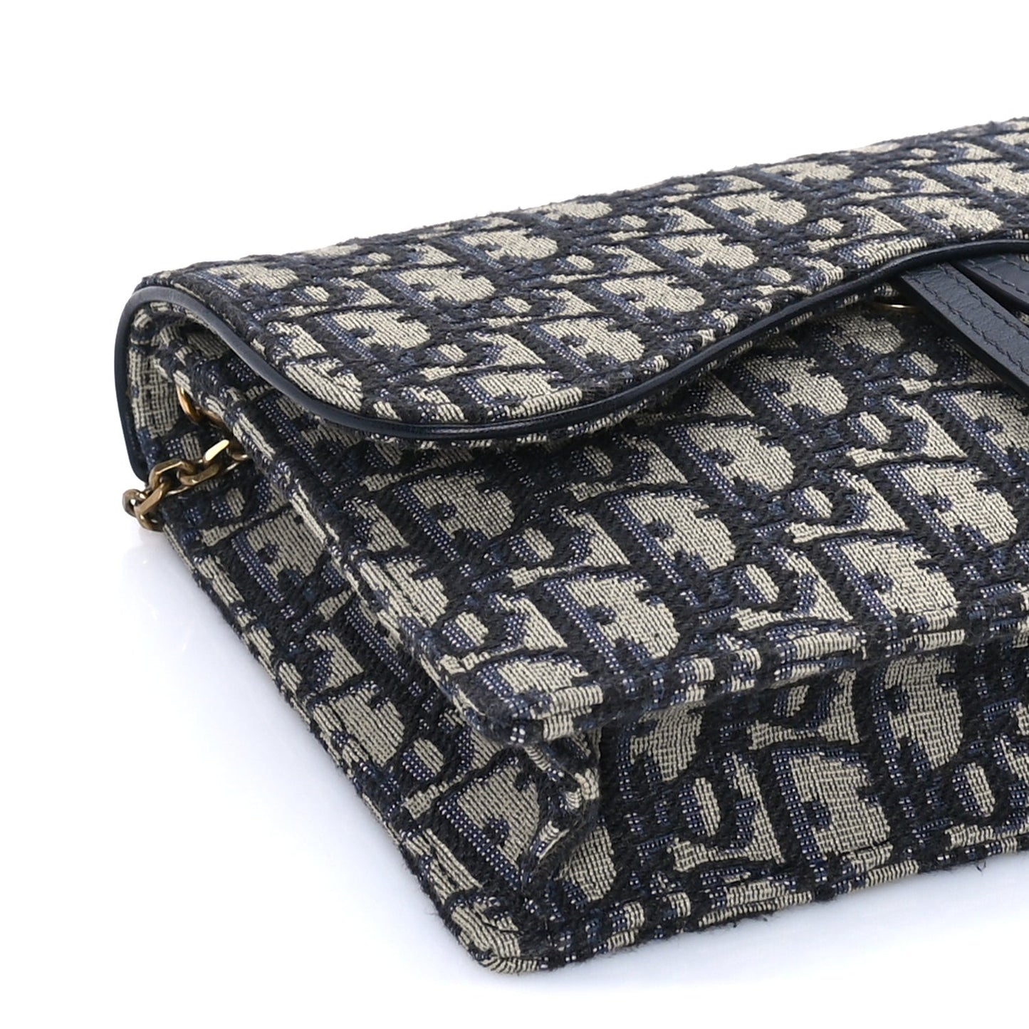 Oblique Saddle Chain Pouch  Blue