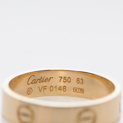 Cartier 18K Yellow Gold 6mm LOVE Ring 63 10.5 4 of 4