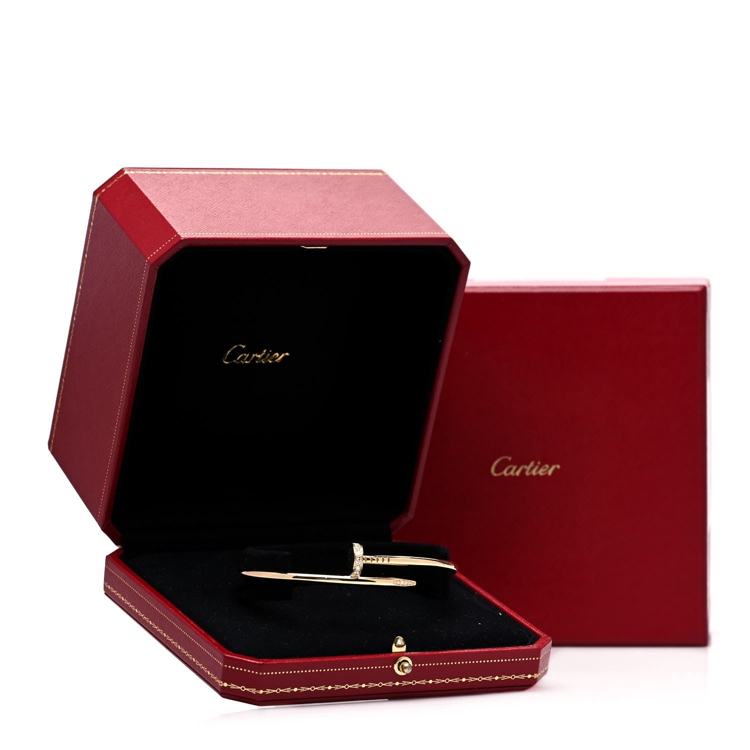 Cartier 18K Yellow Gold Diamond Juste Un Clou Bracelet 20 4 of 4