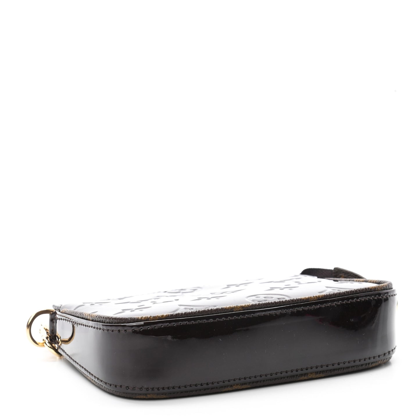 Vernis Monogram Mini Pochette Accessories Amarante