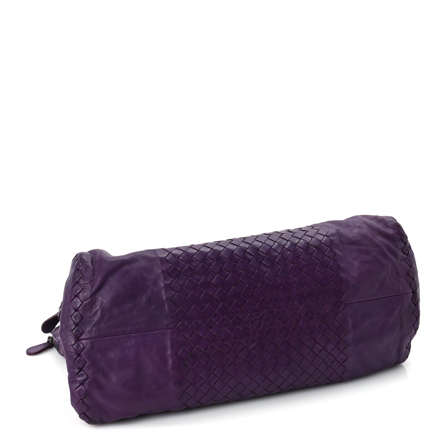 Bottega Veneta Calfskin Intrecciato Large Leggero Tote Purple 3 of 8