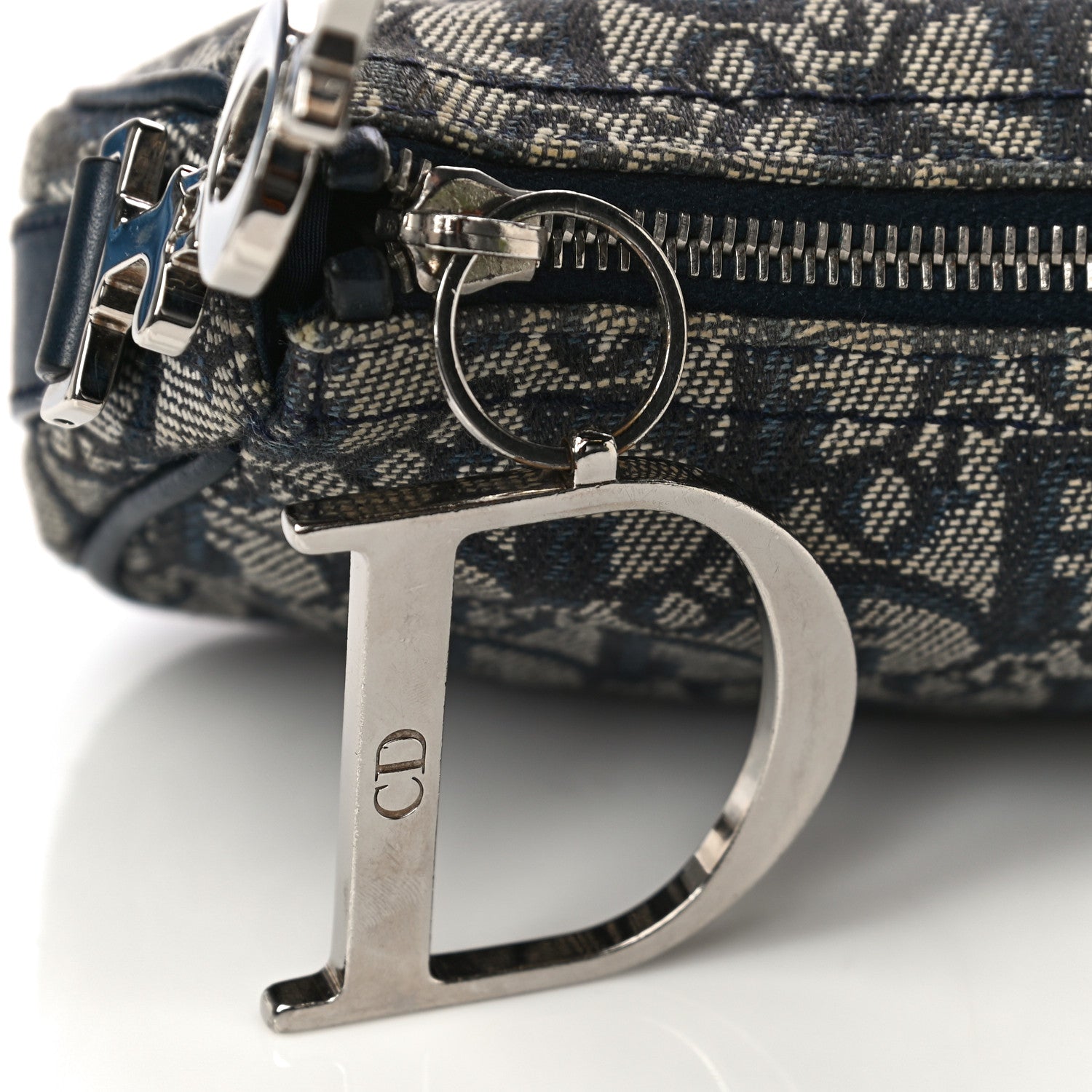 Christian Dior Monogram Shoulder Bag Blue 14 of 15