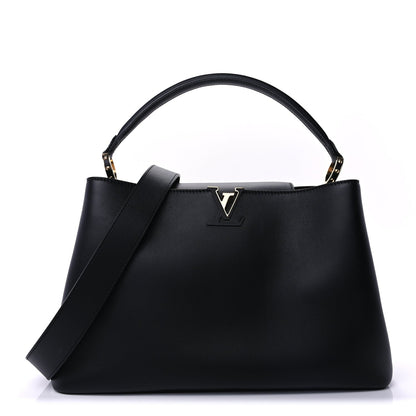 Louis Vuitton Smooth Calfskin Capucines GM Souple  Black 1 of 8