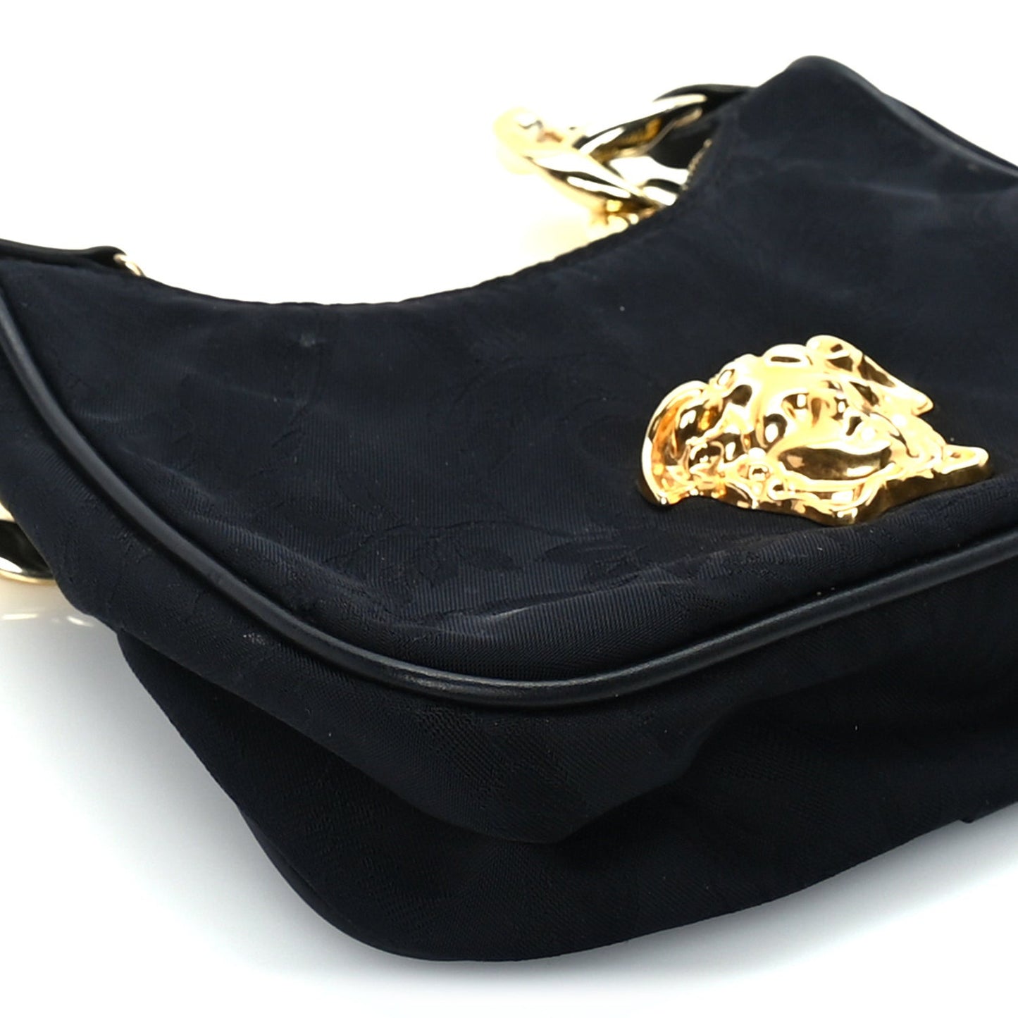 Nylon Palazzo Childrens Shoulder Bag Black