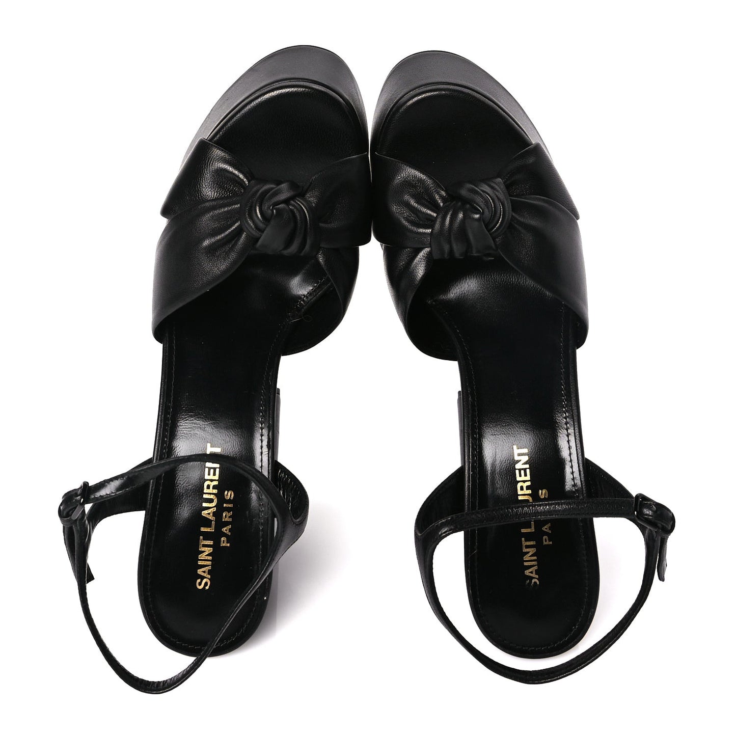 Vendome Bianca 85 Platform Sandals 37 Black