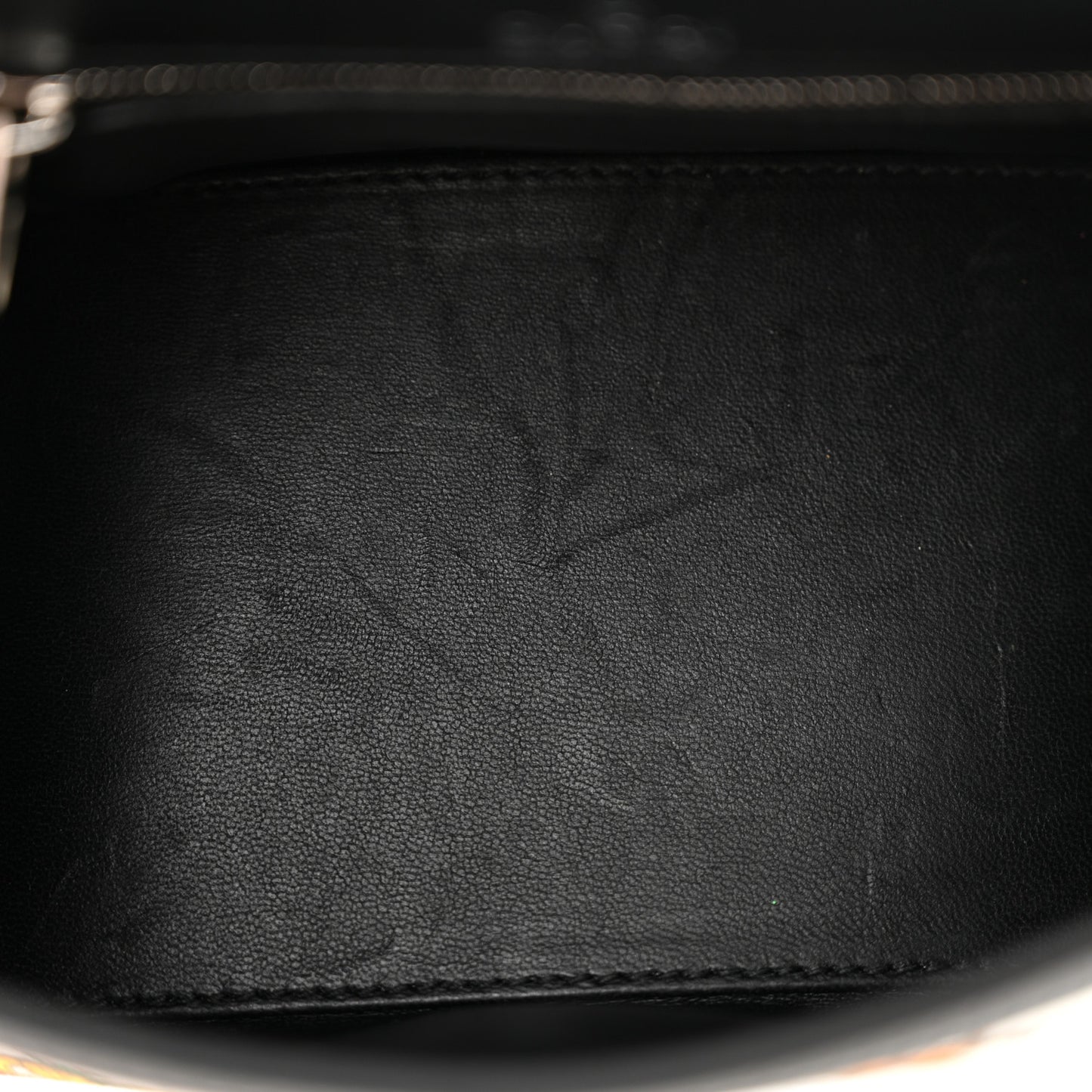 X GUCCI Canvas Boarded Plutone Calfskin Flora Logo Print Small Hourglass Top Handle Bag White Multicolor Black