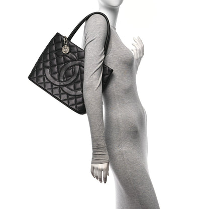 Chanel Caviar Quilted Medallion Tote Black 2 of 7