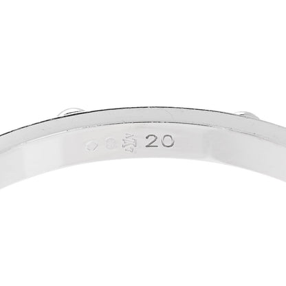 Louis Vuitton 18K White Gold Clous Studded Bangle Bracelet 20 4 of 5