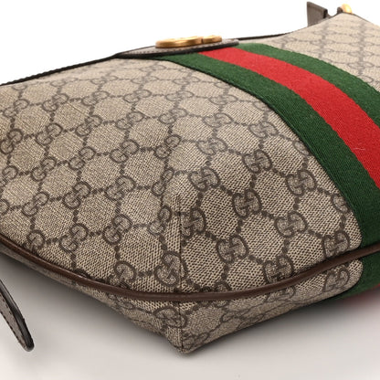 Gucci GG Supreme Monogram Web Small Ophidia Half Moon Hobo Brown 7 of 8