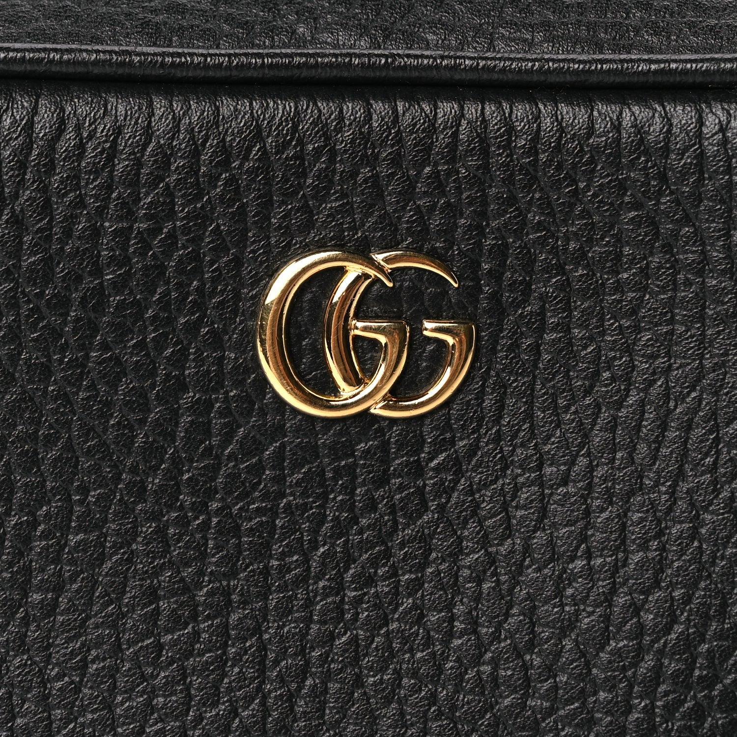 Gucci Dollar Calfskin Super Mini GG Marmont Chain Shoulder Bag Black 6 of 8