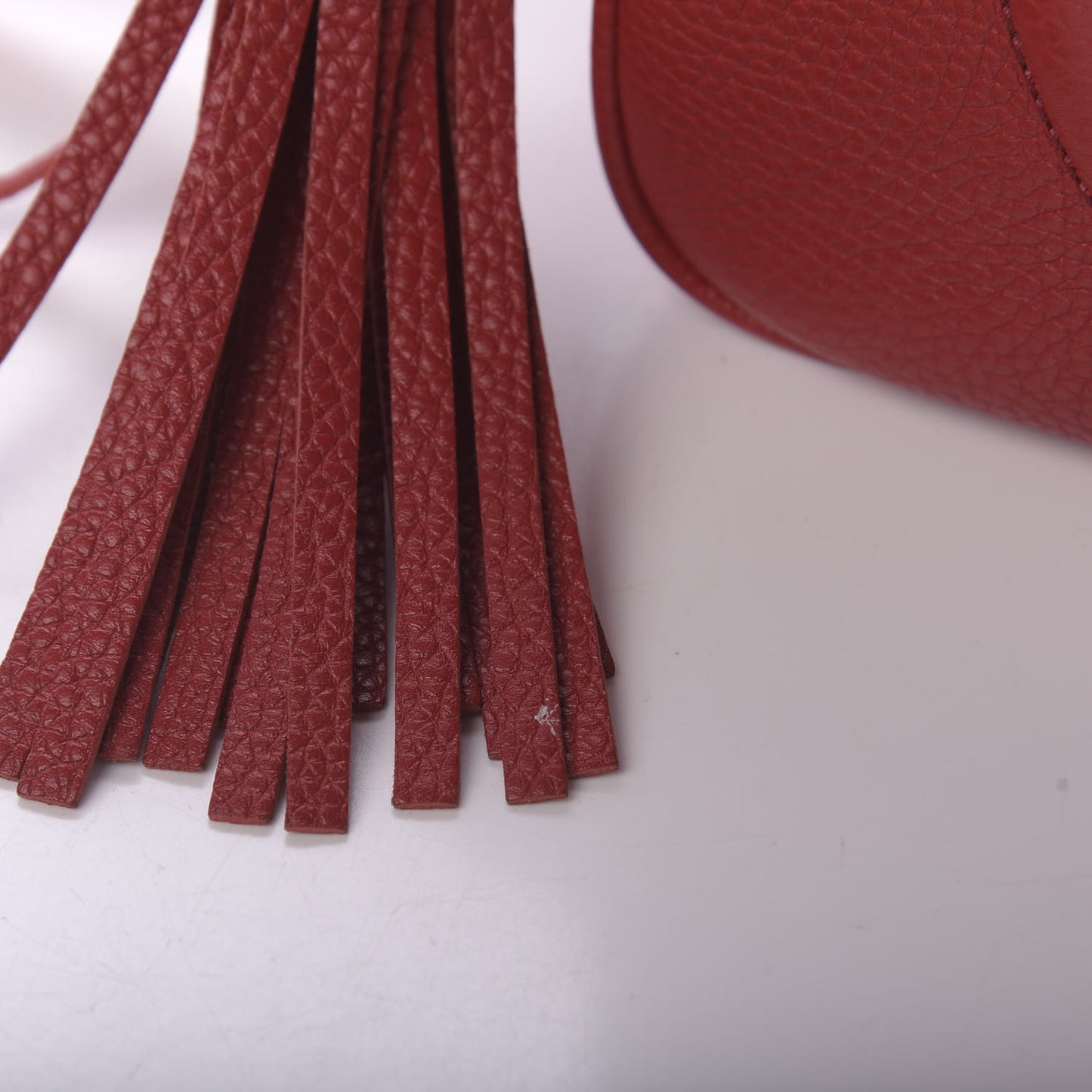 Pebbled Calfskin Small Soho Disco Bag Tabasco Red