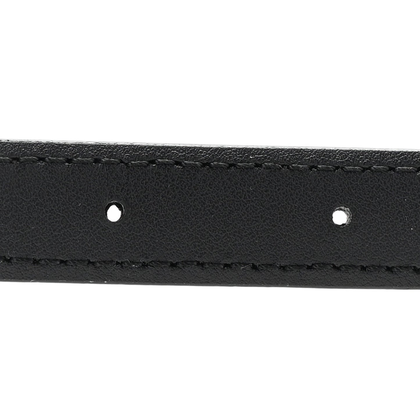 Efesto Leather Womens Horsebit 15/23mm Belt 105 42 Black