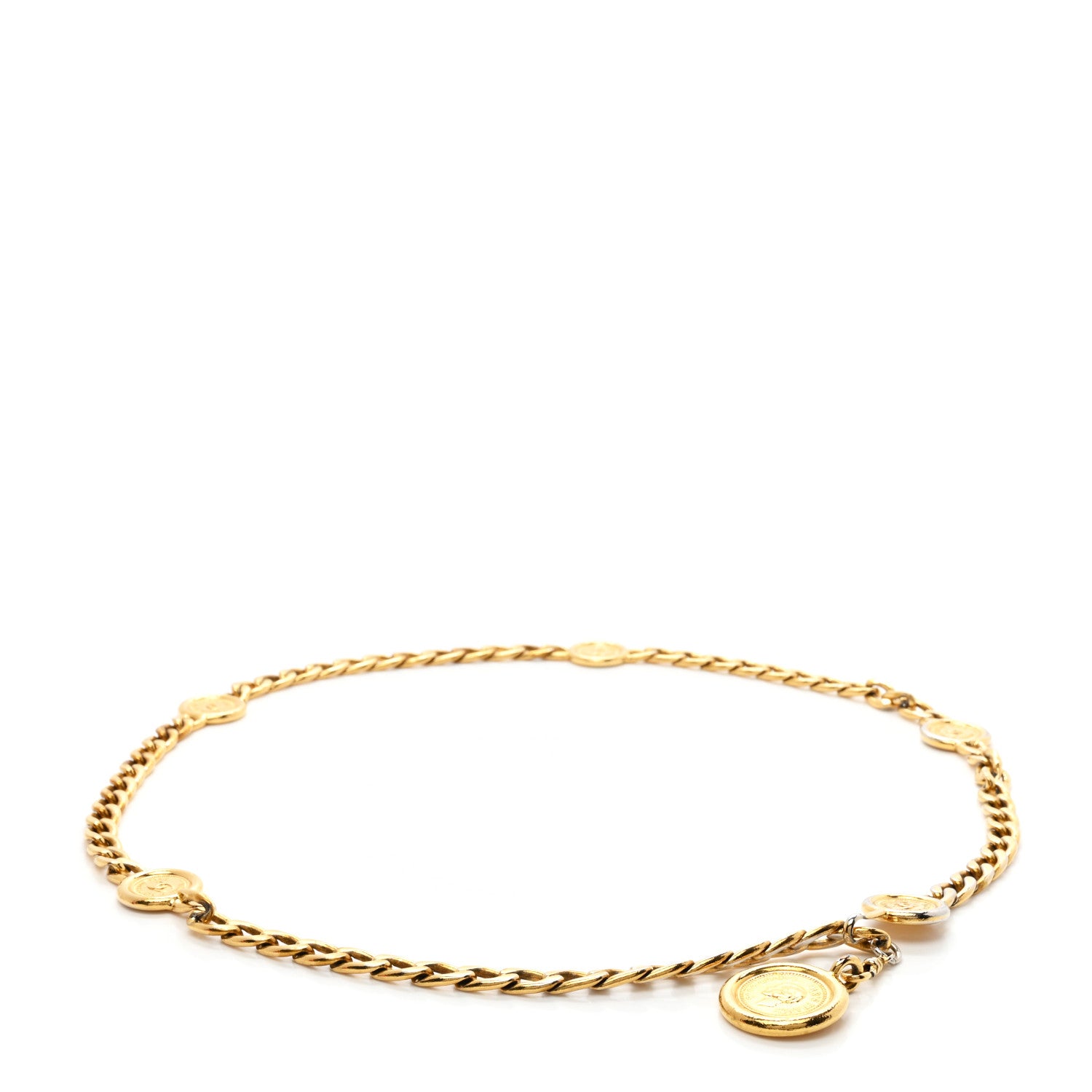 Chanel CC Medallion Chain Belt Gold 1 of 4