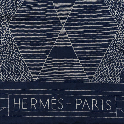 Hermes Cashmere Silk Patchwork Horse Shawl 140 2 of 4