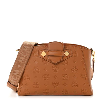 MCM Calfskin Ottomar Essential Crossbody Bag Cognac 1 of 10