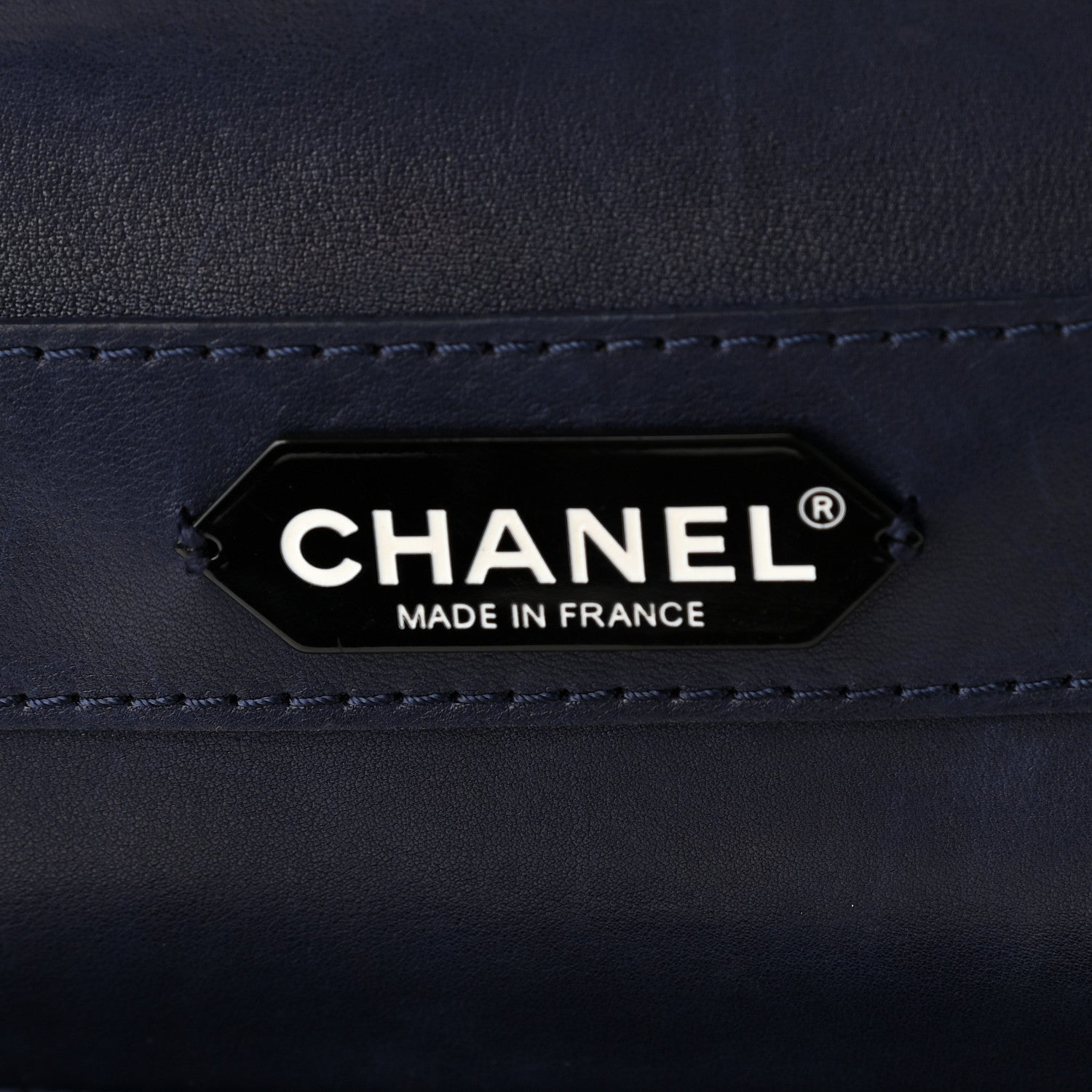 Chanel Calfskin Stitched Urban Luxury Top Handle Bag Navy 6 of 14